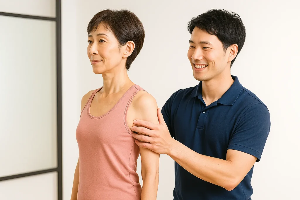 50代女性姿勢チェック