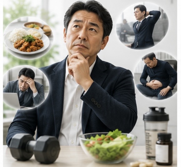 40代・50代が知る  ！脂肪燃焼を加速させる食事・サプリ・生活習慣を徹底解説